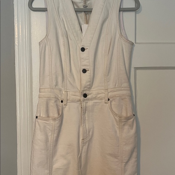 Rails Westwood denim midi dress in vintage ecru - NEW W TAGS - Picture 5 of 7